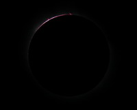 Trkei Side Strand Sonnenfinsternis 2006;Protuberanz