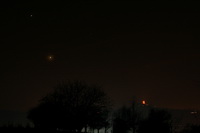 Venus und Jupiter über dem Steinsberg