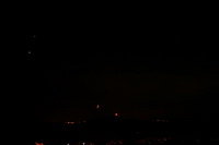 Venus, Jupiter und Mond über dem Steinsberg