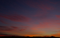 Burg;Steinsberg;Abendrot;junger Mond