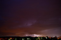 Blitze ueber Sinsheim