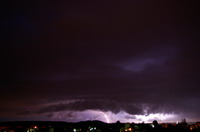 Blitze ueber Sinsheim