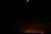 Mond,Venus, Golfe de Saint-tropez bei Nacht