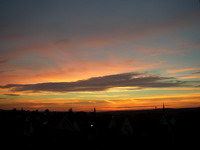 Abendrot über Steinsfurt