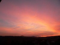 Abendrot über dem Steinsberg