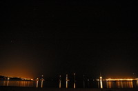 Plejaden, Golfe de Saint-tropez bei Nacht