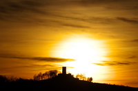 Burg,Steinsberg,Sonnenuntergang
