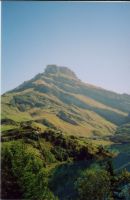 Berg mit Lac de Roselend